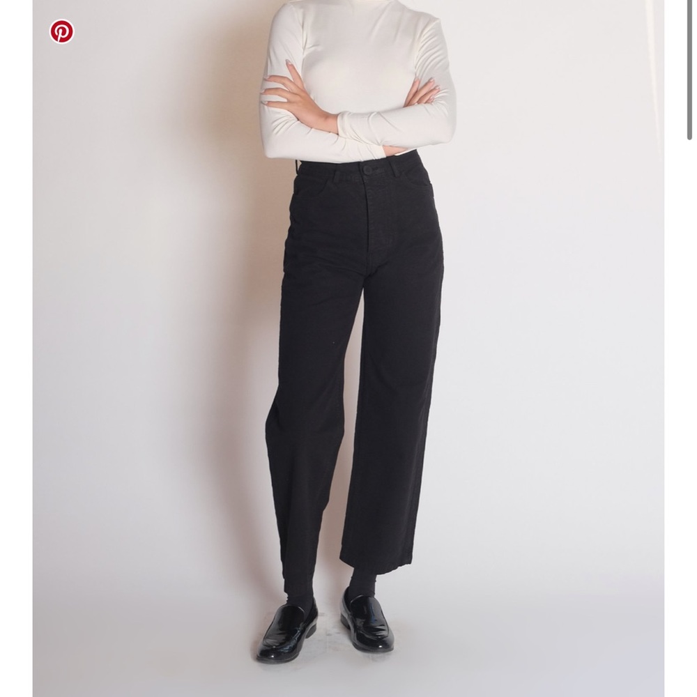 Jesse Kamm Black High-Waisted Pants